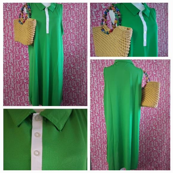 🔥NWT FLOWY Sport Summer Polo Dress 3X - Picture 4 of 12